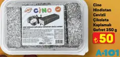 CİNO HİNDİSTAN CEVİZLİ ÇİKOLATA KAPLAMALI GOFRET 350 G